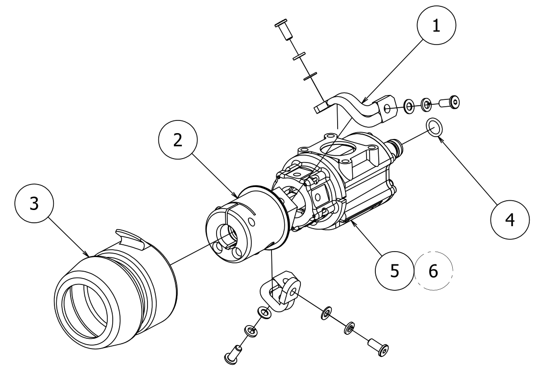 Детализированная схема разборки датчика предотвращения столкновений OTC DAIEHN SSV