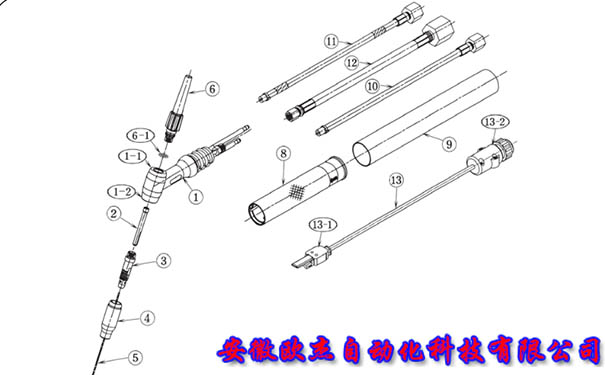 Разборка горелки OTC DAIHEN AW18 для аргонодуговой сварки с водяным охлаждением