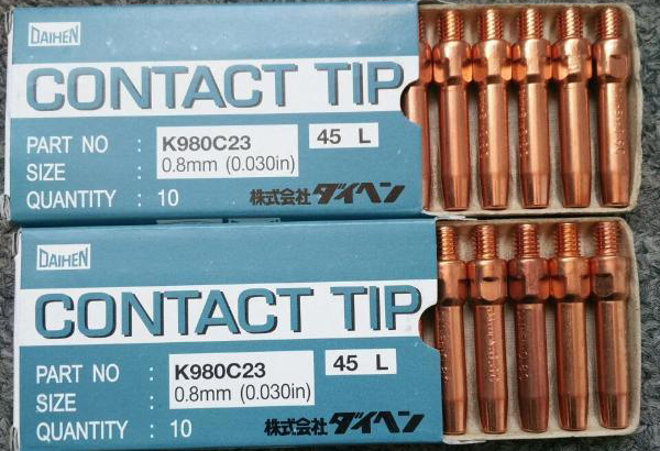 Оригинальный контактный наконечник OTC DAIHEN K980C23 в упаковке