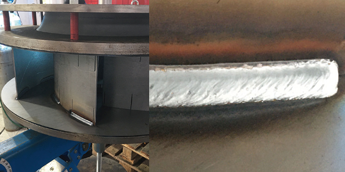 Случай сварки DP-500(S-3) вентилятора из нержавеющей стали - Красивое формирование